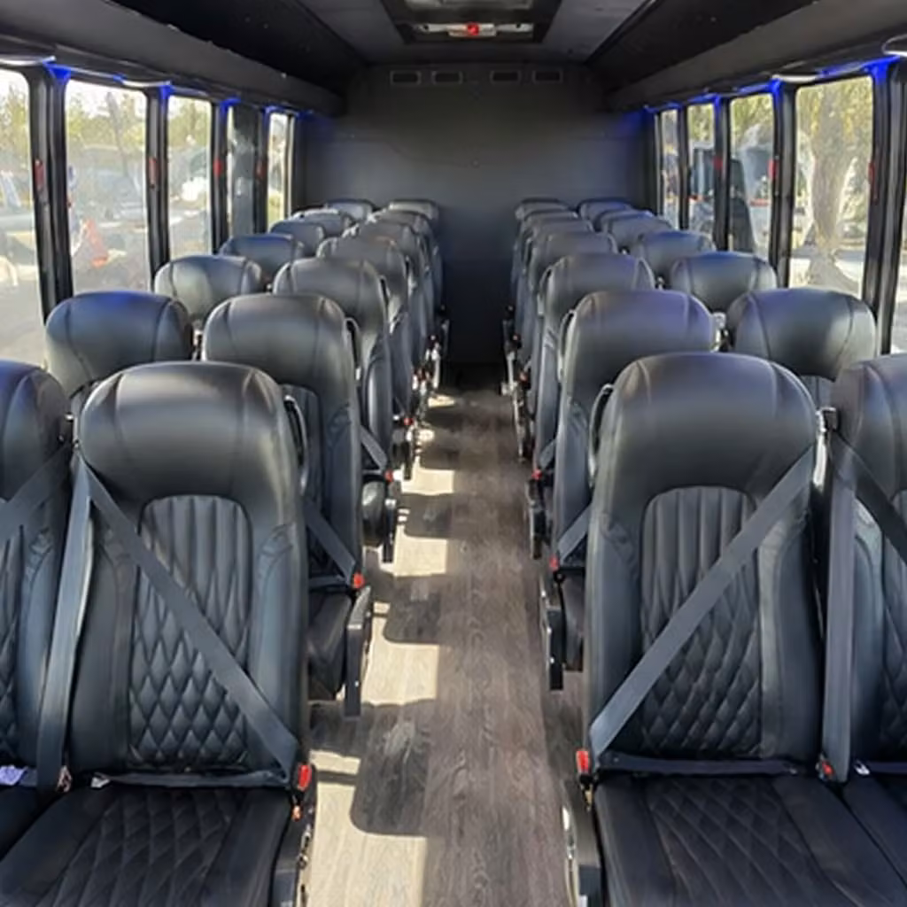 28 passenger minibus inside
