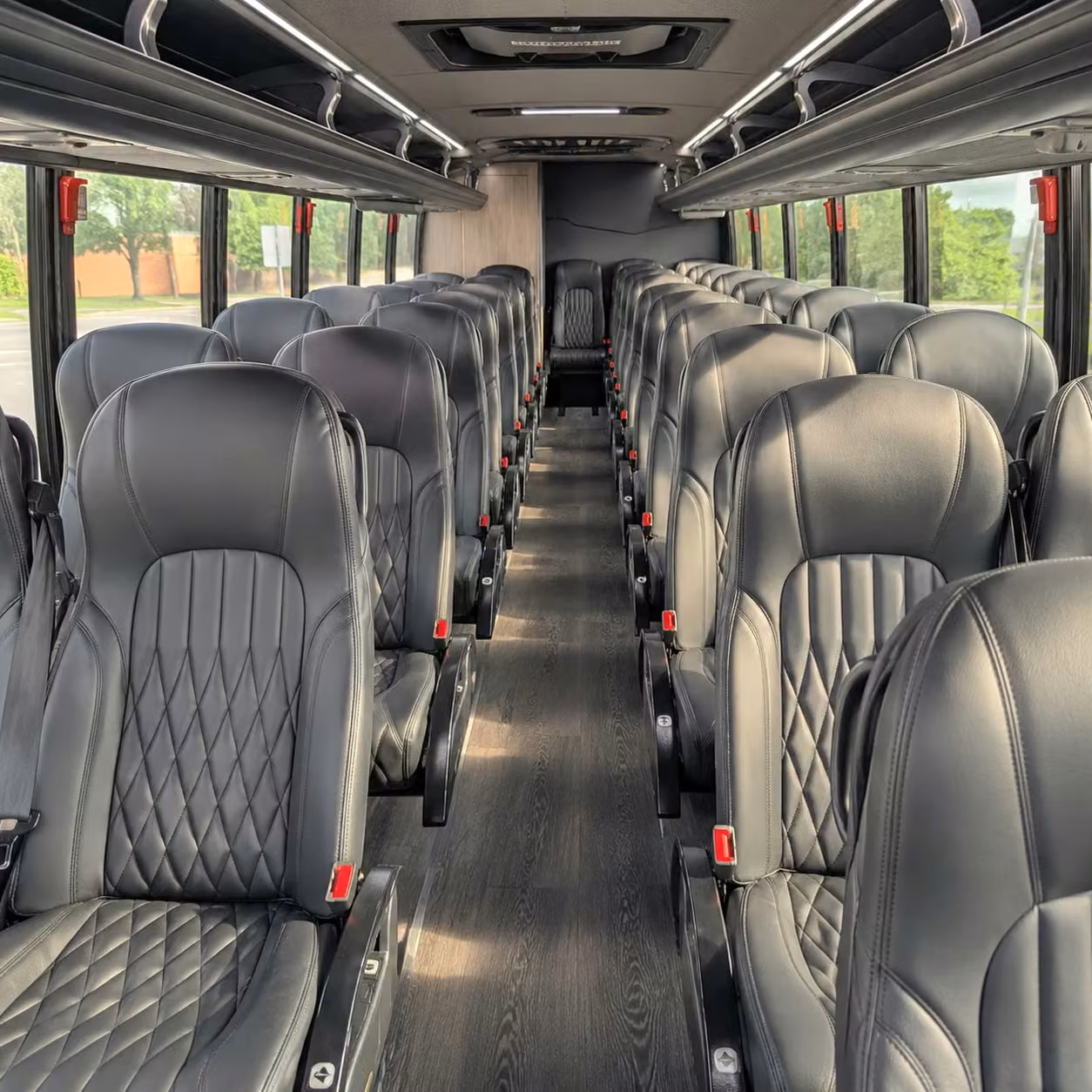 28 passenger minibus interior