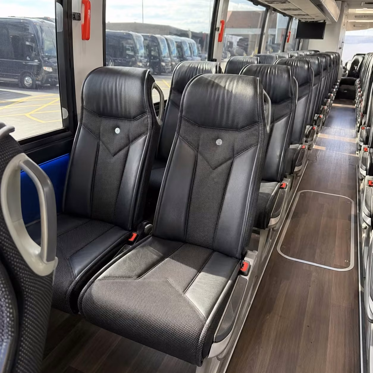 56 passenger charter bus interior